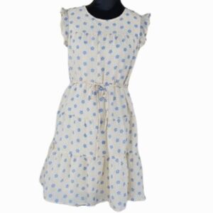 Roolee Baby Doll Daisy Tiered Midi Summer Dress (XS)